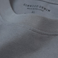 SIMWOOD 2021 lato nowy 250g 100% bawełna T-shirt z tkaniny mężczyźni wysokiej jakości jednolity kolor spadek rękaw luźne koszulki bluzki typu Oversize 4